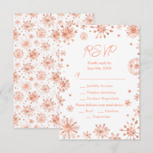 Choix de menu Flocons de neige en Or rose