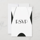 Choix de menu moderne noir et blanc (Dos)