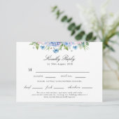 Choix de Nourriture Mariage Réponse Hydrangea Bleu (Debout devant)