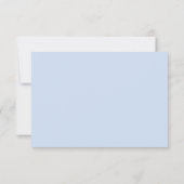 Choix de Nourriture Mariage Réponse Hydrangea Bleu (Dos)