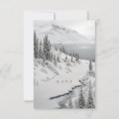 choix de repas de mariage d'hiver en Islande RSVP (Devant)