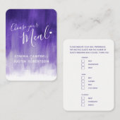choix de repas mariage carte de boîtier d'art ultr (Devant / Derrière)
