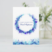 choix de repas mariage Cartes d'enceinte à éclabou (Debout devant)