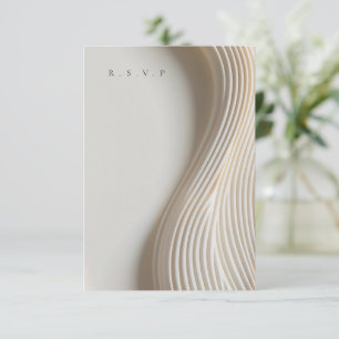 Choix de repas mariage en marbre sculpté RSVP