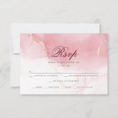 Choix de repas RSVP | Laver d'aquarelle de marron  (Devant)