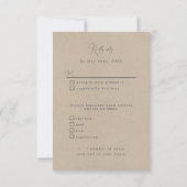 Choix de repas RSVP Lighthouse (Dos)