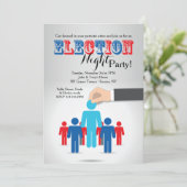 Choix d'une invitation de partie d'élection de (Debout devant)