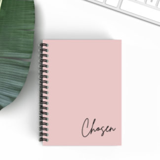 Choix minimaliste Blush Christian Faith Carnet