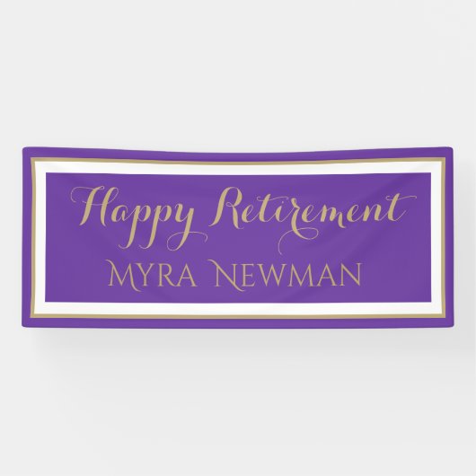 Choix populaire ! Bonne bannière de retraite en vi (Horizontal)