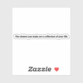 Choix que vous faites Sticker Vinyl Coupé sur mesu (Feuille)