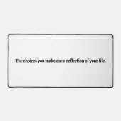 Choix que vous faites sur le tapis de bureau (Recto)