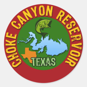 Choke Canyon Reservoir, Texas Ronde Sticker