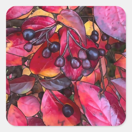 Chokecherries d'automne - Stickers Enveloppe (Devant)