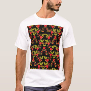 Chokhloma Russische bessen: traditionele stijl T-shirt
