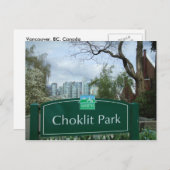 Choklit Park Vancouver, BC Briefkaart (Voorkant / Achterkant)