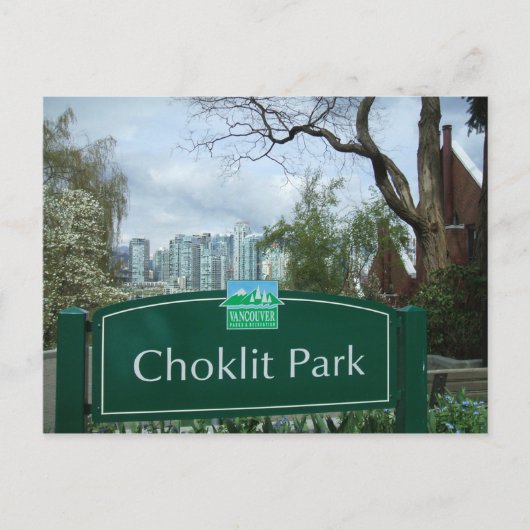 Choklit Park Vancouver, BC Briefkaart (Voorkant)