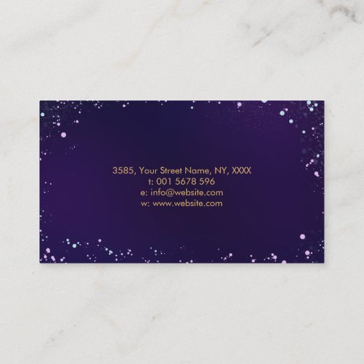 Choku Rei Lotus Goud en Zachte Pastels Visitekaartje (Achterkant)