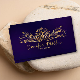 Choku Rei Lotus gouden tekening Visitekaartje