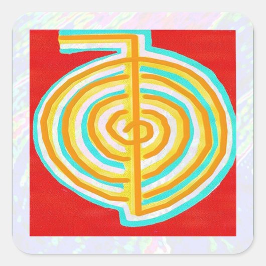 CHOKURAY ReikiHealingArt Vierkante Sticker (Voorkant)