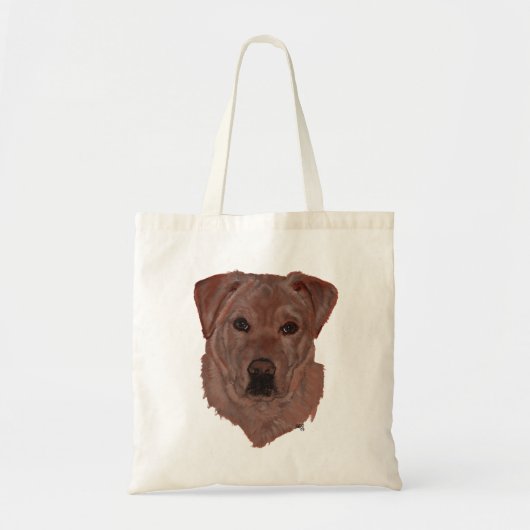 Cholcolate Brown Labrador Retriever Tote Bag (Voorkant)