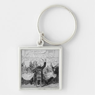 Cholera Raadpleging in de centrale raad van bestuu Sleutelhanger