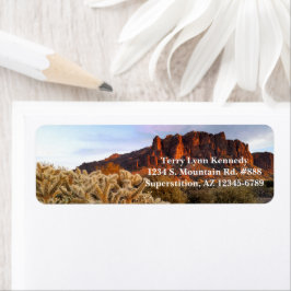 Cholla Cactus Superstition Mountain Arizona Etiket