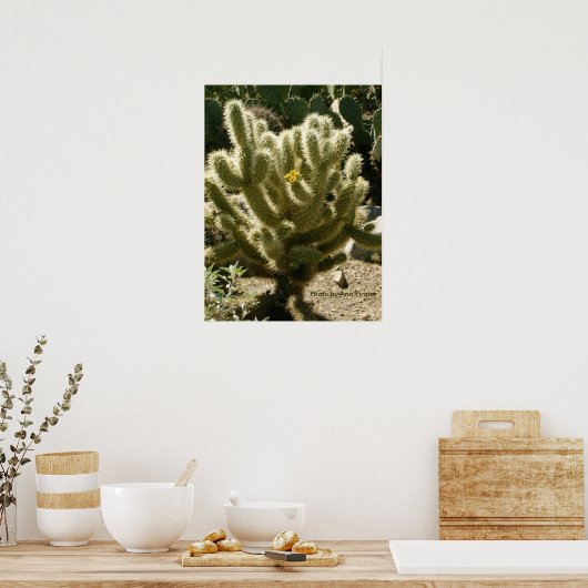 Cholla in Bloom Poster (Keuken)