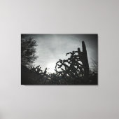 Cholla Sunset Canvas Afdruk (Voorkant)