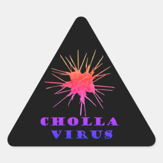 Cholla-virus  driehoek sticker