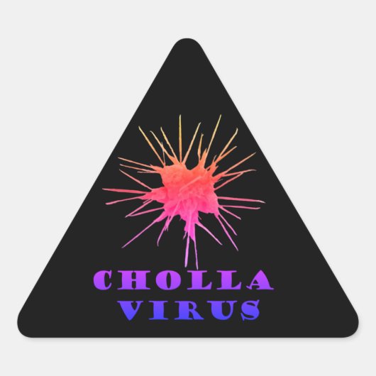 Cholla-virus  driehoek sticker (Voorkant)