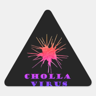 Chollavirus Driehoek Sticker