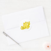 Chomby Gold Ronde Sticker (Envelop)
