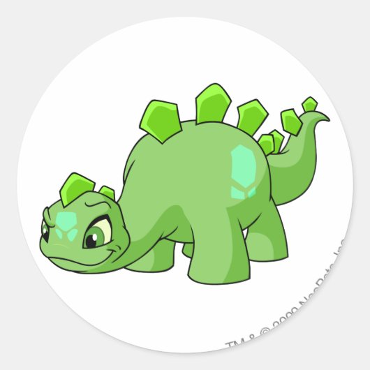 Chomby Green Ronde Sticker (Voorkant)