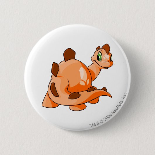 Chomby Oranje Ronde Button 5,7 Cm (Voorkant)