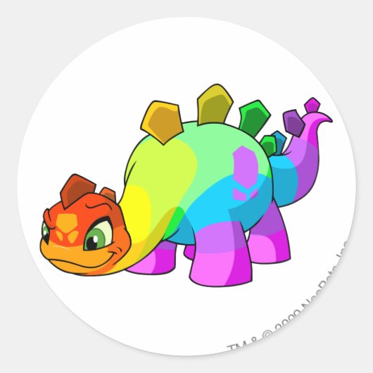 Chomby Rainbow Ronde Sticker (Voorkant)