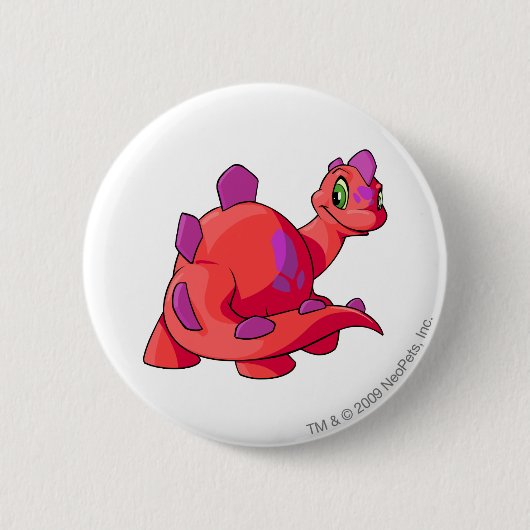 Chomby Red Ronde Button 5,7 Cm (Voorkant)