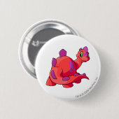 Chomby Red Ronde Button 5,7 Cm (Voorkant /achterkant)