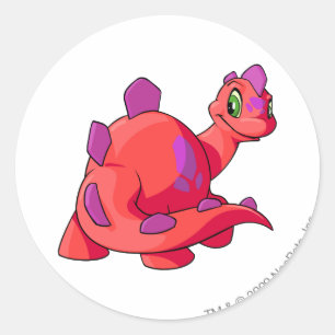 Chomby Red Ronde Sticker
