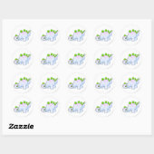 Chomby Striped Ronde Sticker (Vel)