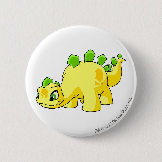 Chomby Yellow Ronde Button 5,7 Cm (Voorkant)