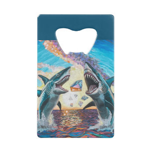 Chomp-requins flamboyants en quête de gemmes brill