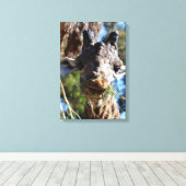 Chompin! Stretched Canvas Print (Insitu (Houten vloer))