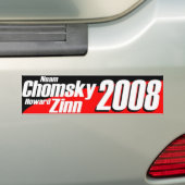Chomsky\Zinn 2008 Bumpersticker (Op auto)