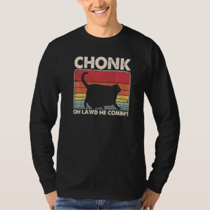 Chonk Ca Meme Retro Stijl Katten Memes T-shirt