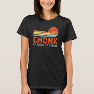 Chonk Ca Meme Retro Stijl  Katten Memes T-shirt
