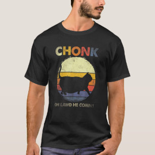 Chonk Cat Big Meme Retro Style Katten Memories T-shirt