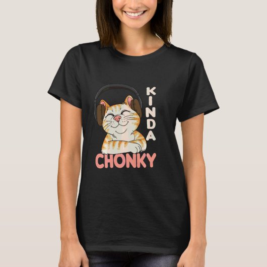 Chonk Cat Meme Cat mam Cat Dad Funny Overgewicht C T-shirt (Voorkant)
