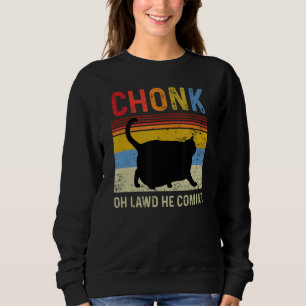 Chonk Cat Scale Meme Funny Retro Style  Cat Trui