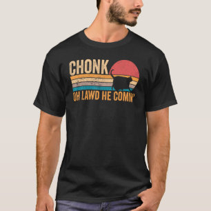 Chonk Cat Scale Meme Retro Style Cats Mem T-shirt