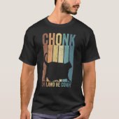 Chonk Cat Scale Meme Retro Style Cats Mem T-shirt (Voorkant)